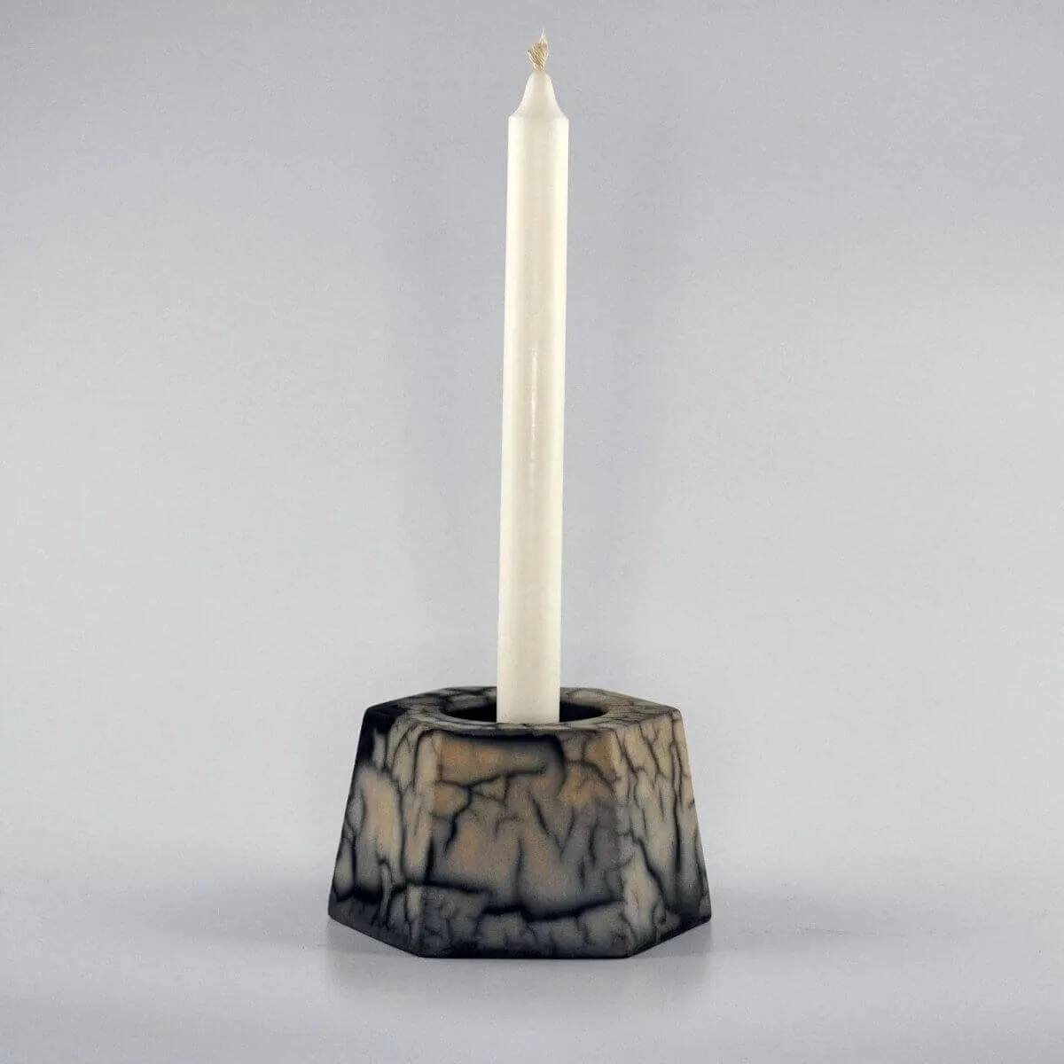 Keihatsu tealight, candle and incense ceramic holder