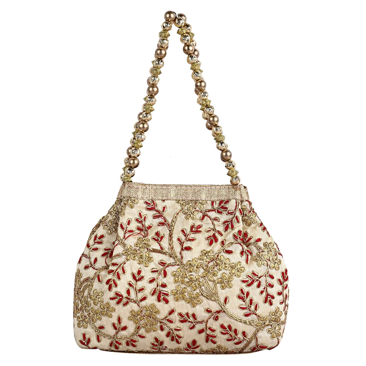 Kuber Industries 2 Pieces Polyester Embroidered Woman Potli Bag (CTKTC4389)