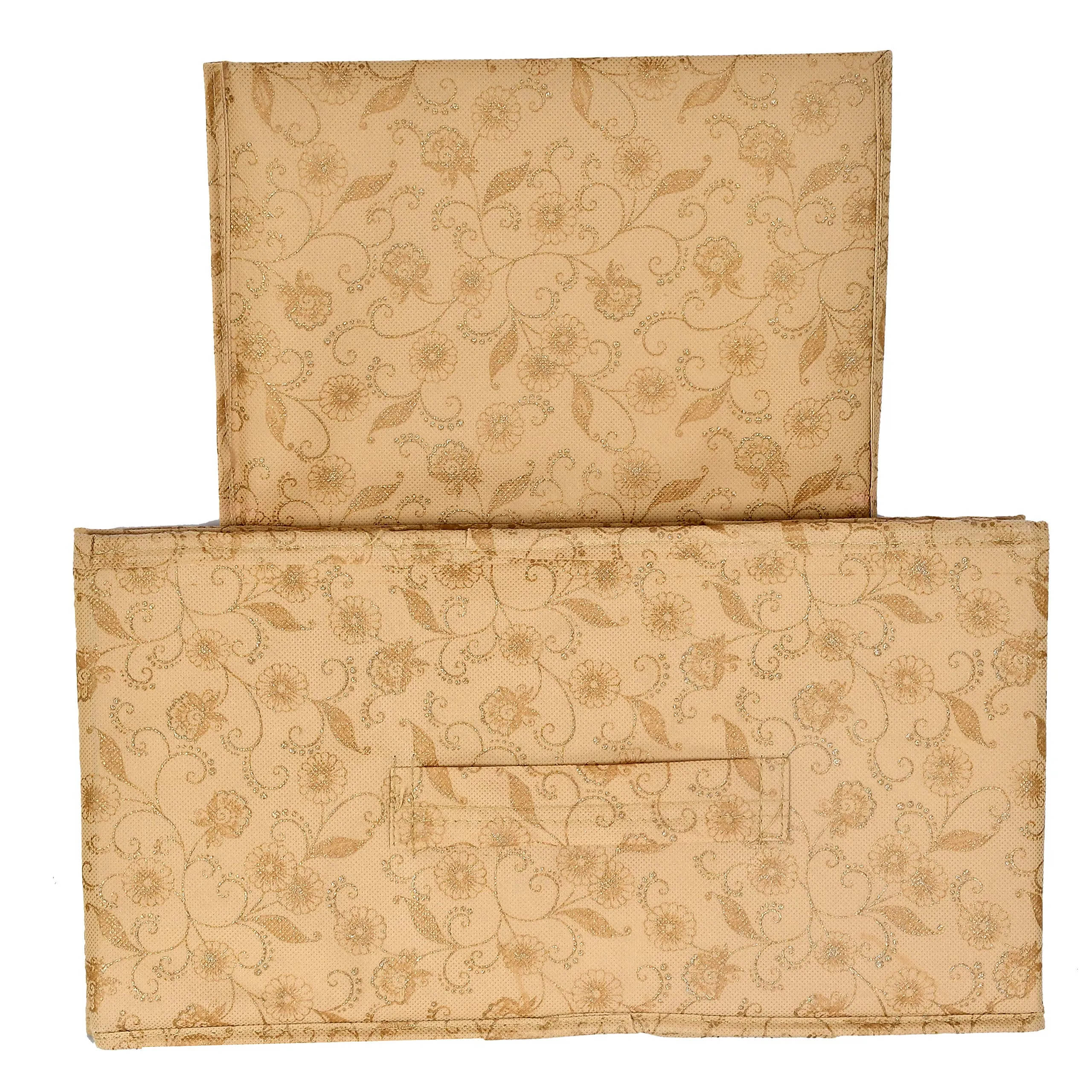 Kuber Industries Cloth Organizer, Beige, Standard, 7.87 x 11.8 x 2.75 inches (KUBMART1171)