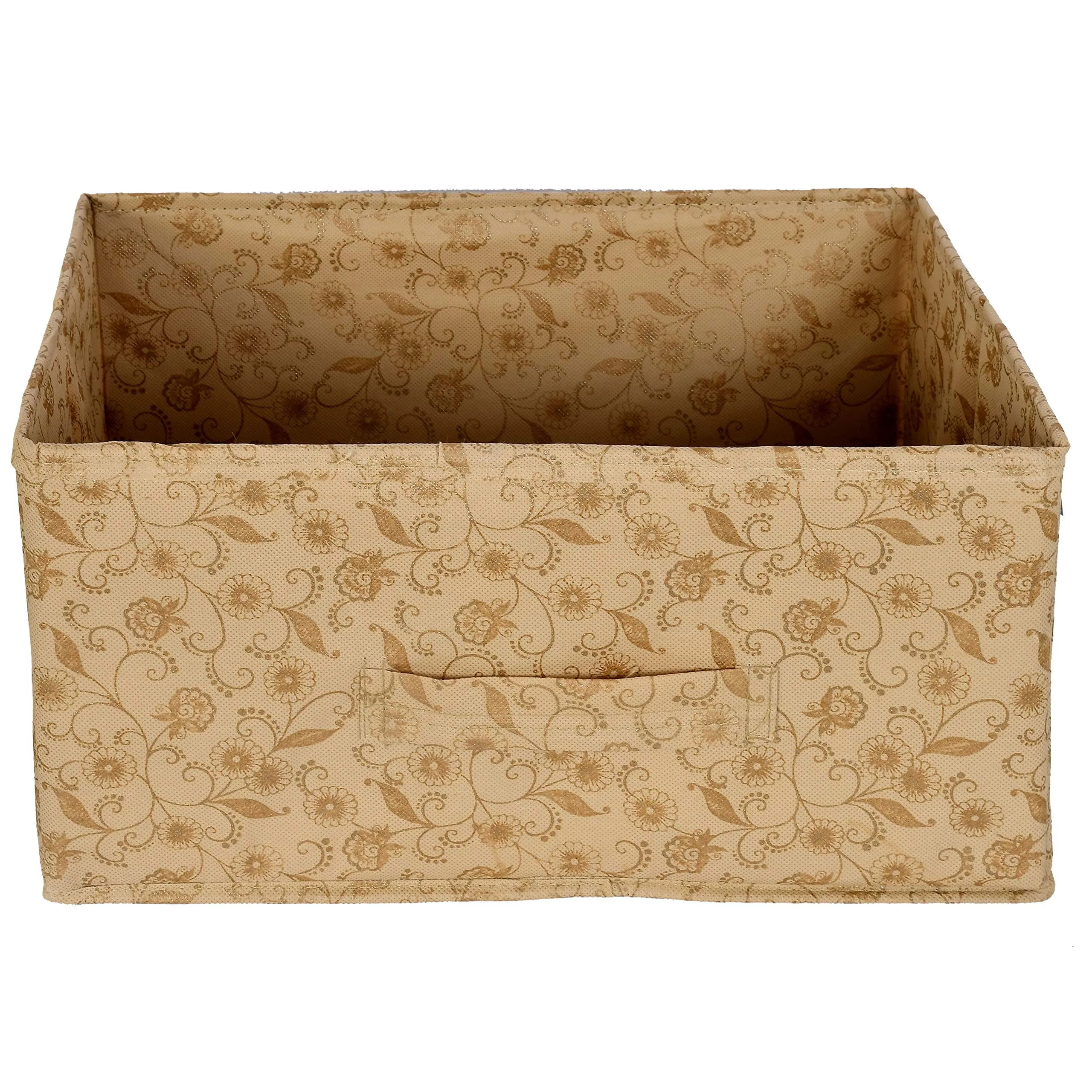 Kuber Industries Cloth Organizer, Beige, Standard, 7.87 x 11.8 x 2.75 inches (KUBMART1171)