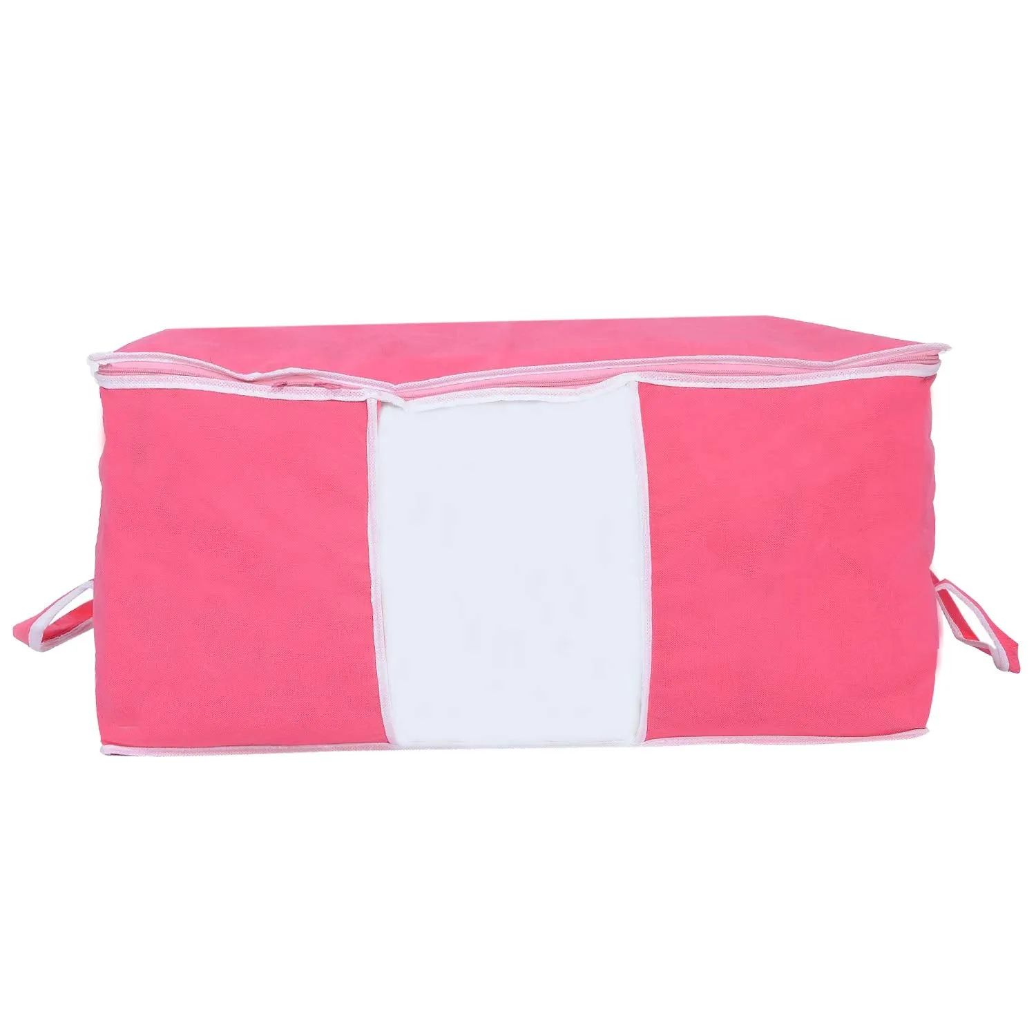 Kuber Industries Underbed Storage Bag, Storage Organiser, Blanket Cover Set of 6 - Pink, Extra Large Size-CTKTC014154