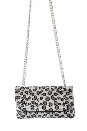 Ladies Animal Print Cross Body Evening Bag