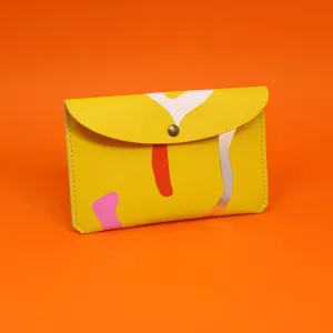 Large Abstract Purse Yellow