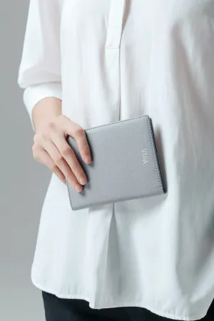 Leather Passport Holder White