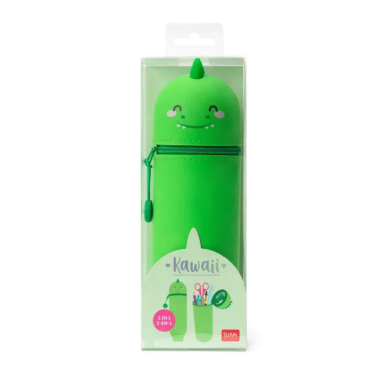 Legami Kawaii 2-In-1 Soft Silicone Pencil Case Dino