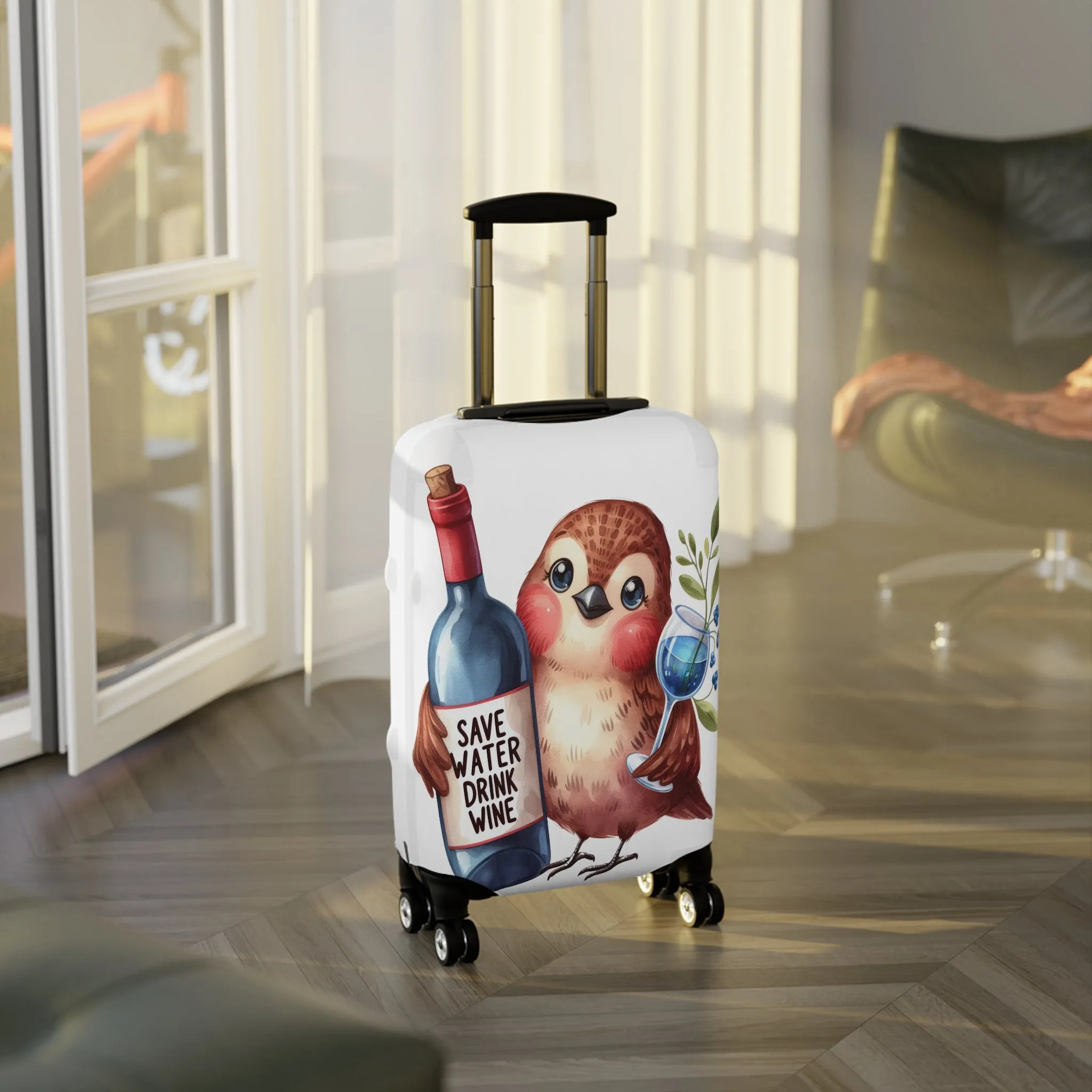 Luggage Cover, Cute Bird, awd-1642