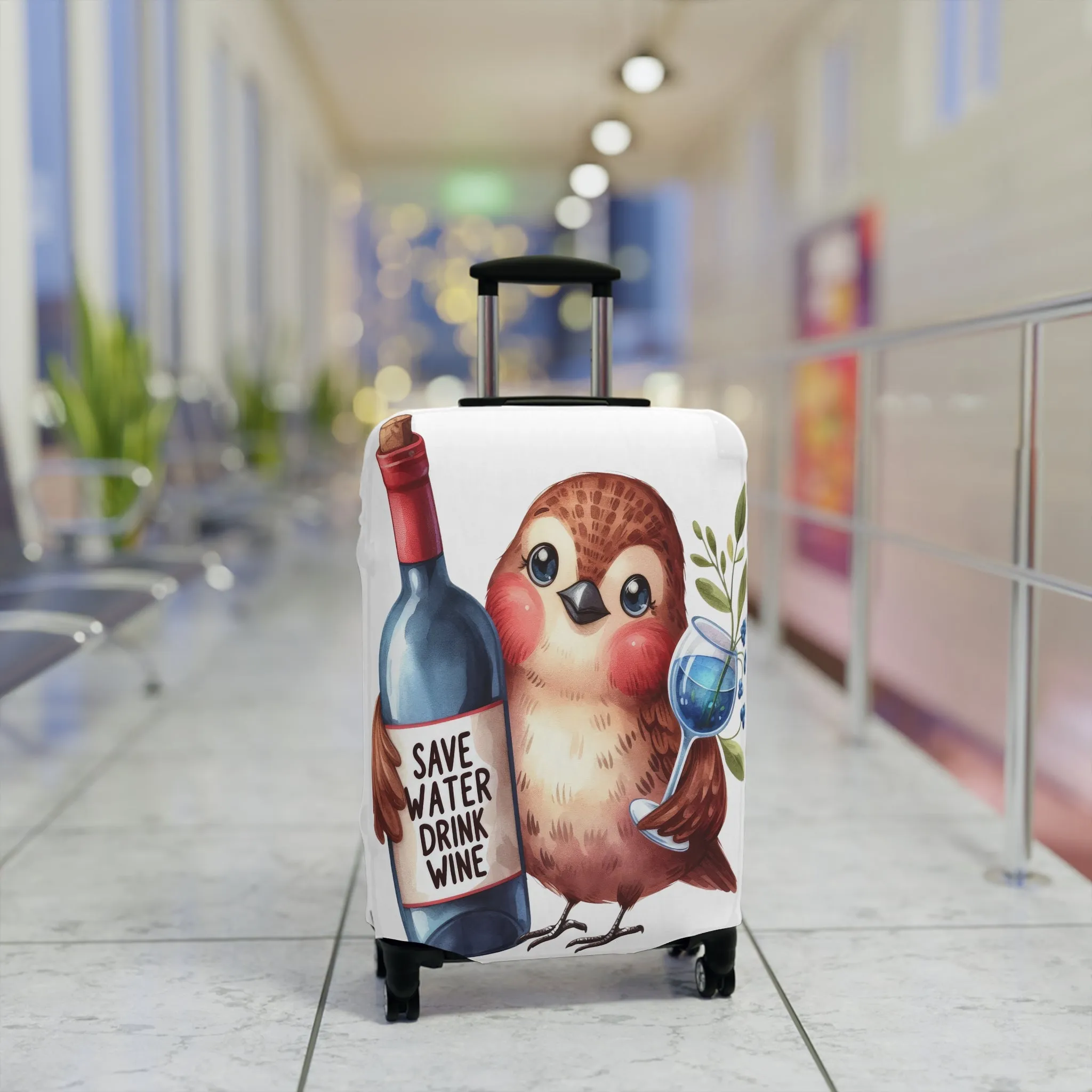 Luggage Cover, Cute Bird, awd-1642