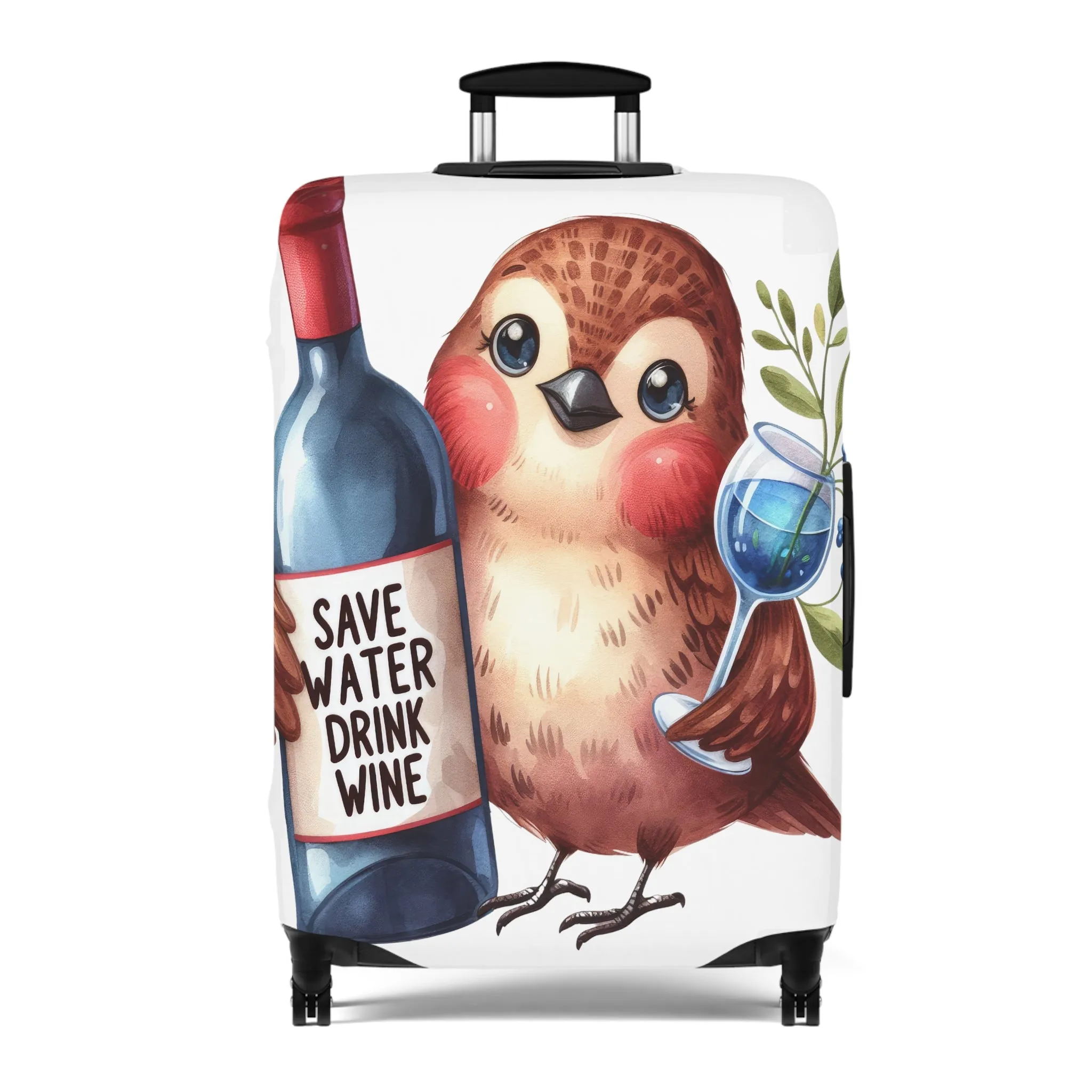 Luggage Cover, Cute Bird, awd-1642