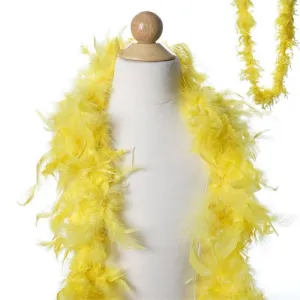 Lush Chandelle Turkey Boas - Lemon Yellow 2 Yards