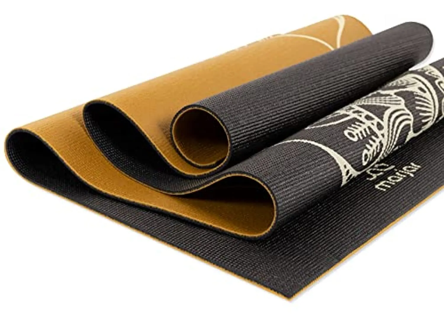 Marjar Yoga Mat for women men, Print Reversible Exercise & Fitness Mat for Home Floor Workouts, 6mm Non Slip Yoga Mat with Carrying Sling & Storage Bag