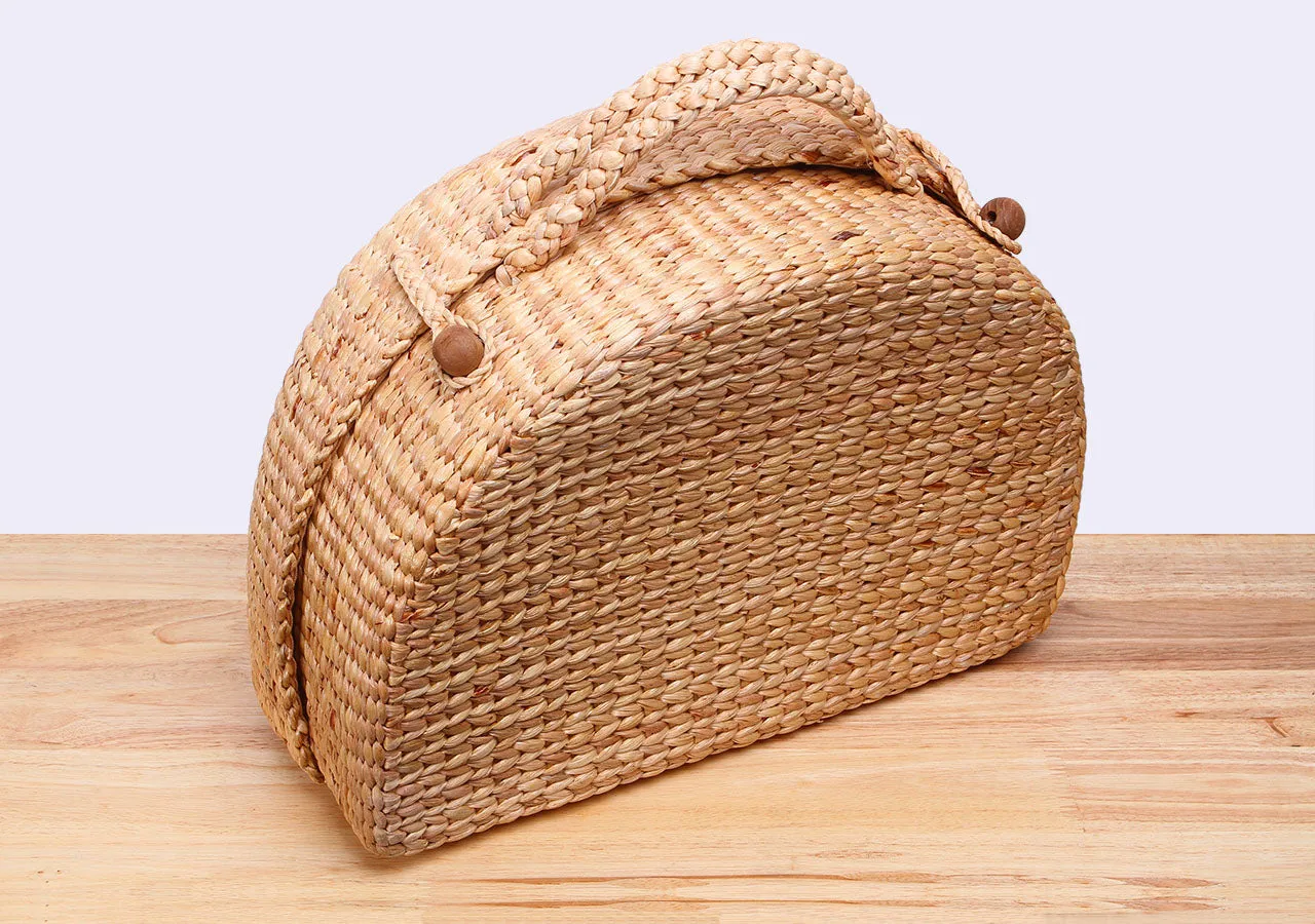 MASHA Straw Suitcase Bag