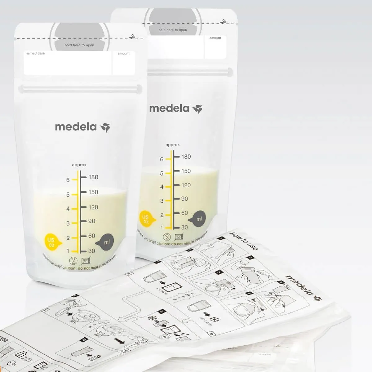 Medela Pump & Save Breastmilk Bags - 50pk