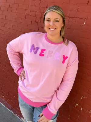 Merry Pink Crewneck