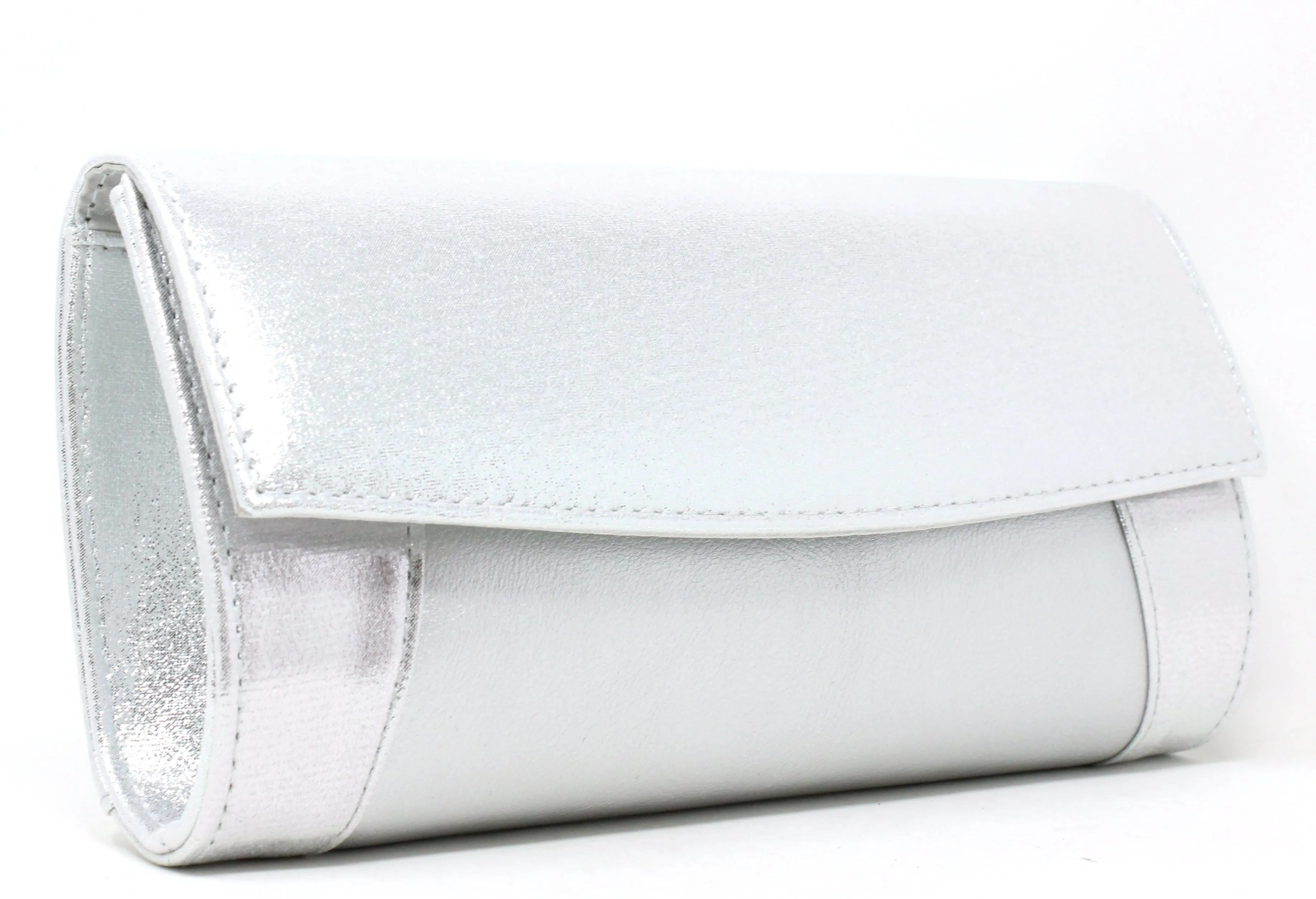 Metallic Wrap Clutch Bag