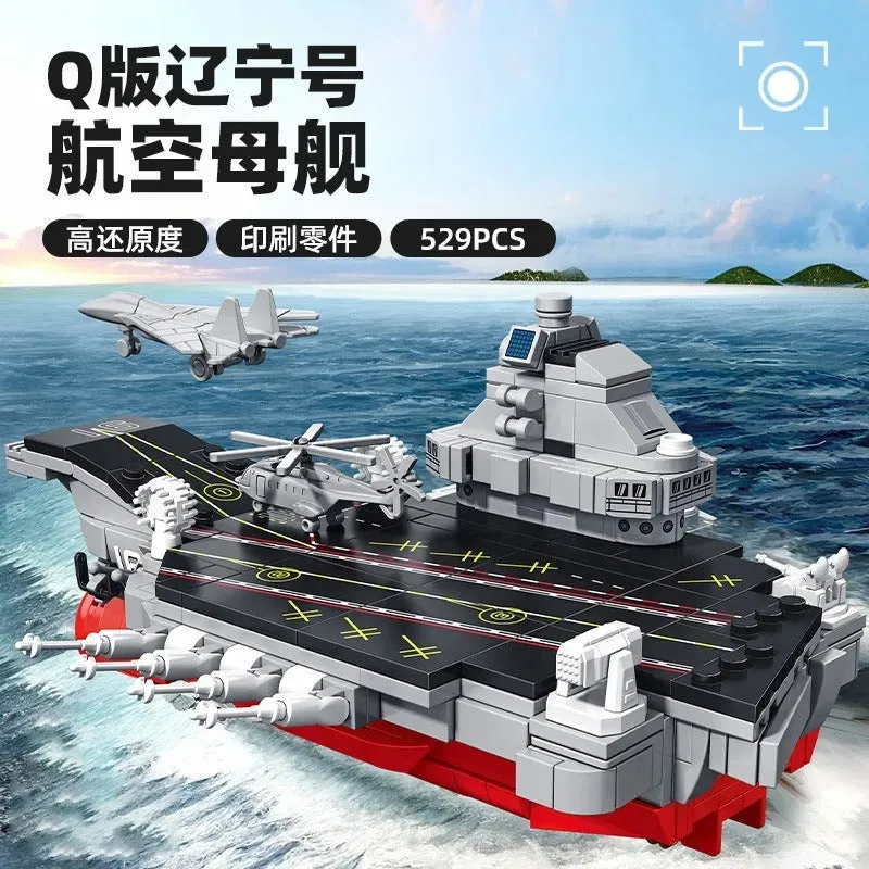 MOC Chinese Liaoning Aircraft Carrier Bricks Toys