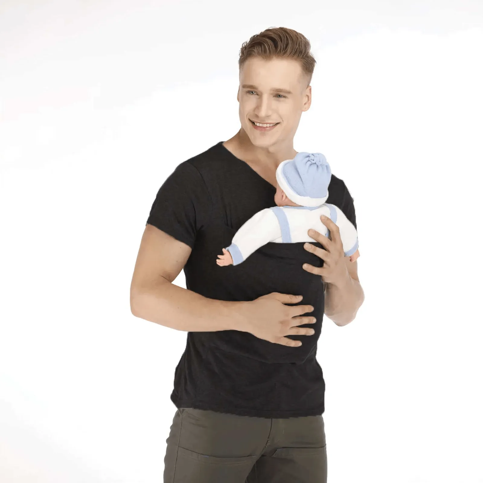 Newborn Baby Carrier T-Shirt – Hands-Free Comfort, Skin-to-Skin Bonding