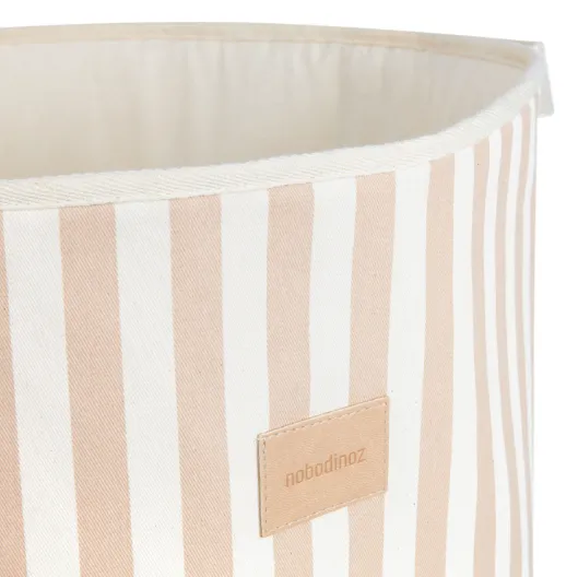 Odeon Toy Bag -  Taupe Stripes/Natural