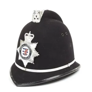 Original British Police Bobby Comb Pattern Helmet of Avon and Somerset County- Enamel Badge