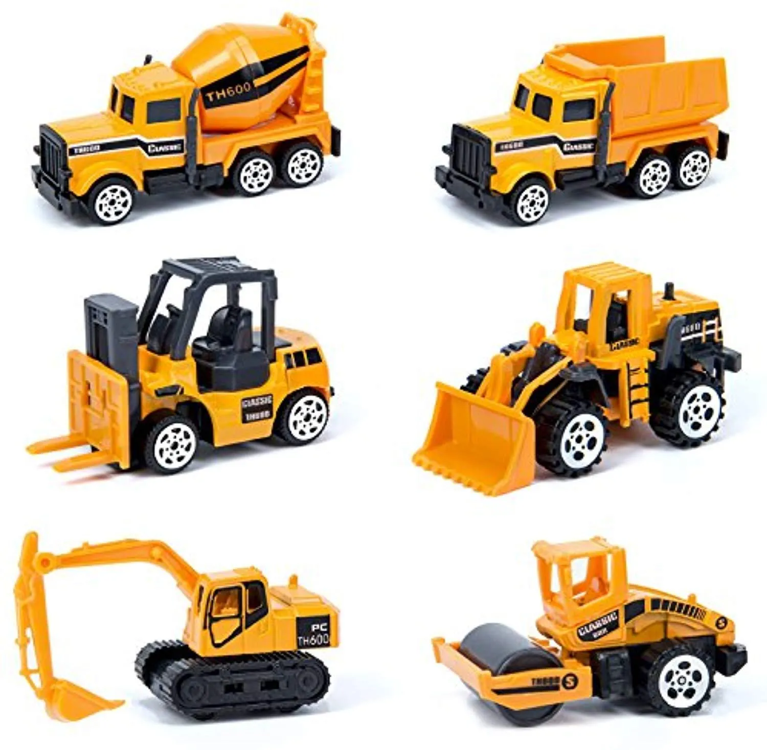 Oumoda 11 in 1 Transport Car, Die-cast Construction Truck Vehicle Car Toy Set Play Vehicles in Carrier Truck, Vehicles Toys Gifts for Age 3 4   Years Old Kids, Boys and Girls