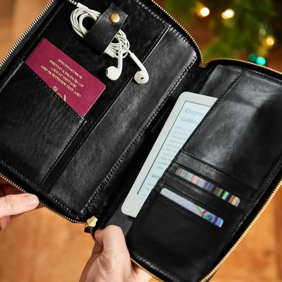 Personalised Leather Kindle and iPad Mini Cover And Organiser