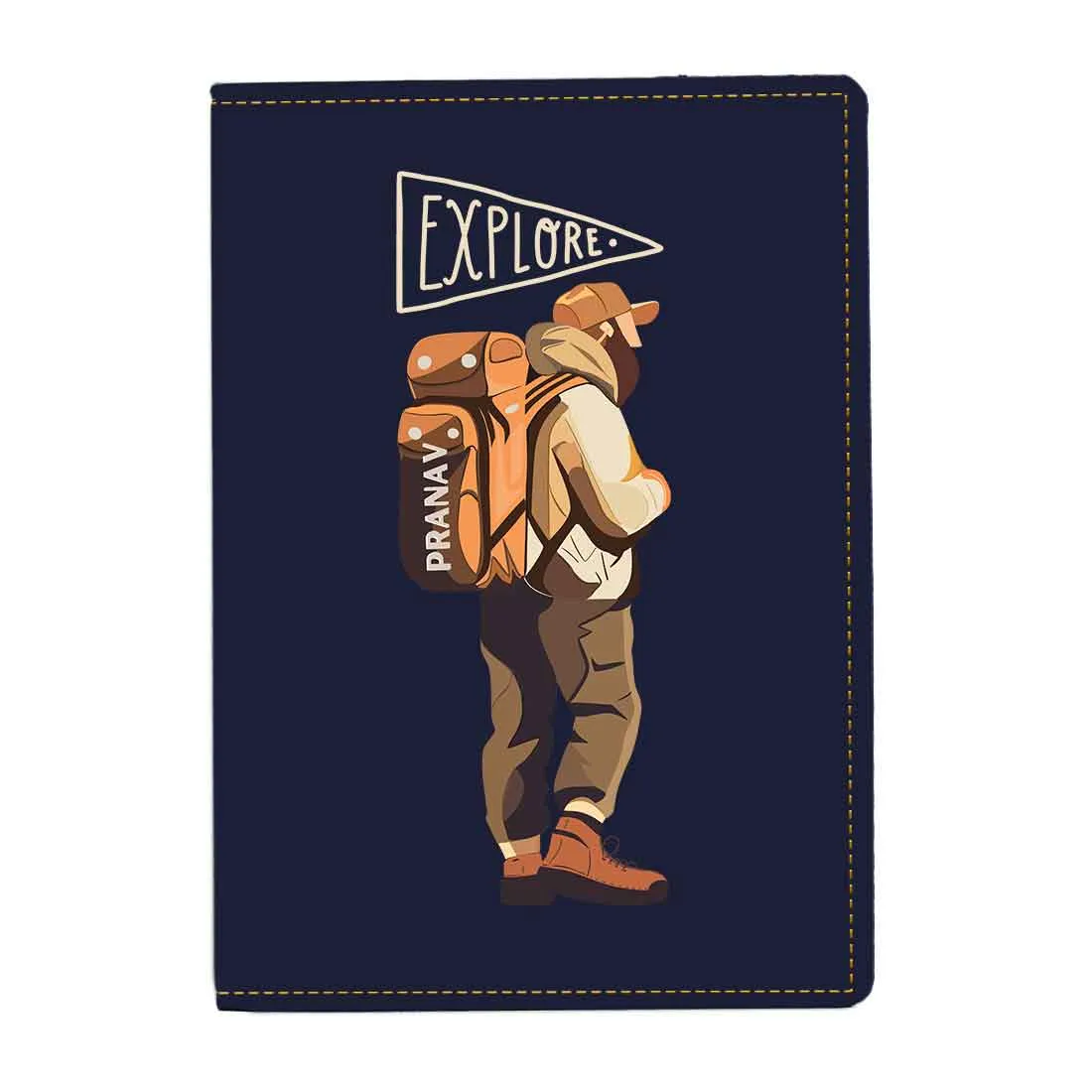 Personalised Passport Case PU Leather Custom Covers for Passports-Explore