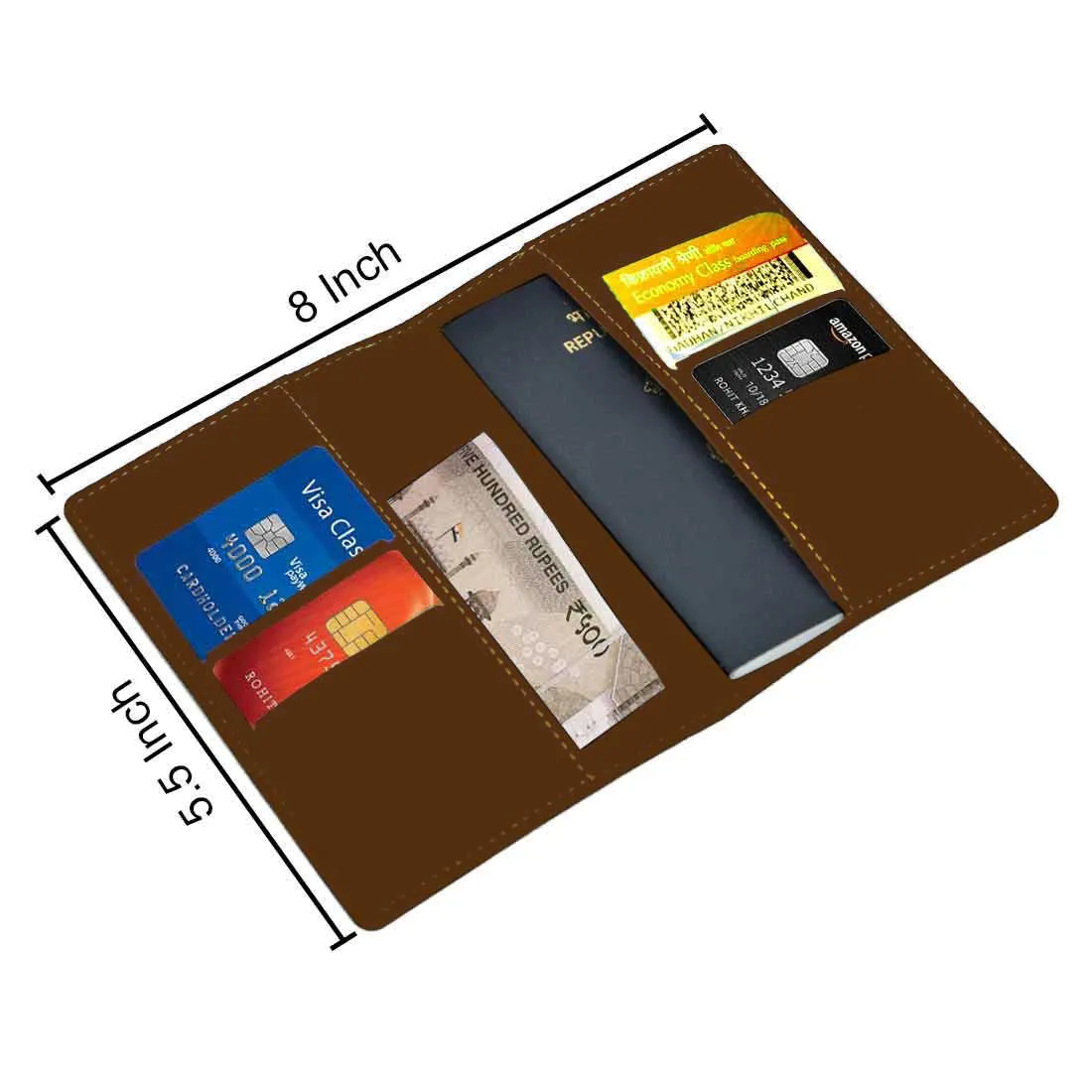 Personalised Passport Case PU Leather Custom Covers for Passports-Explore