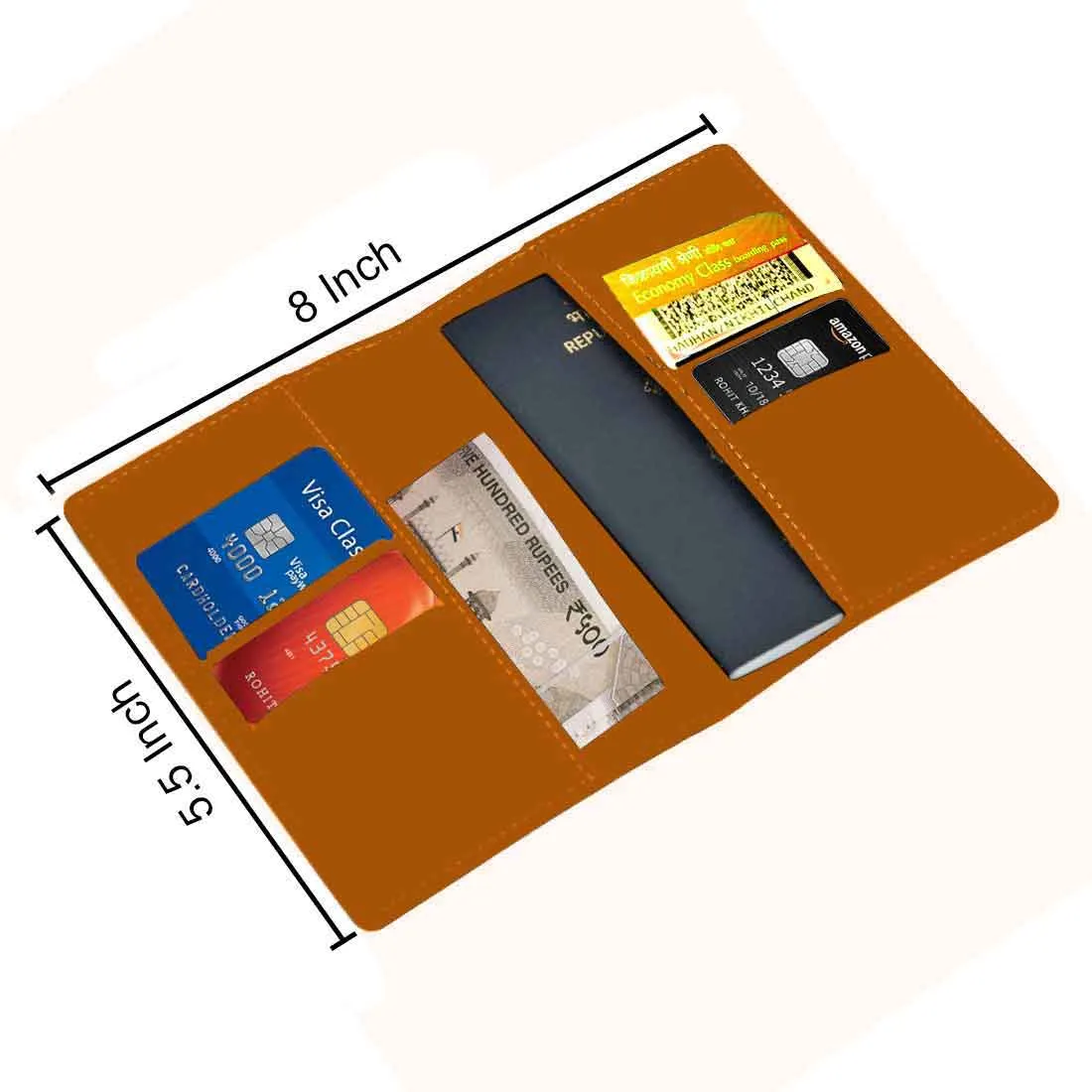 Personalised Passport Case PU Leather Custom Covers for Passports-Explore