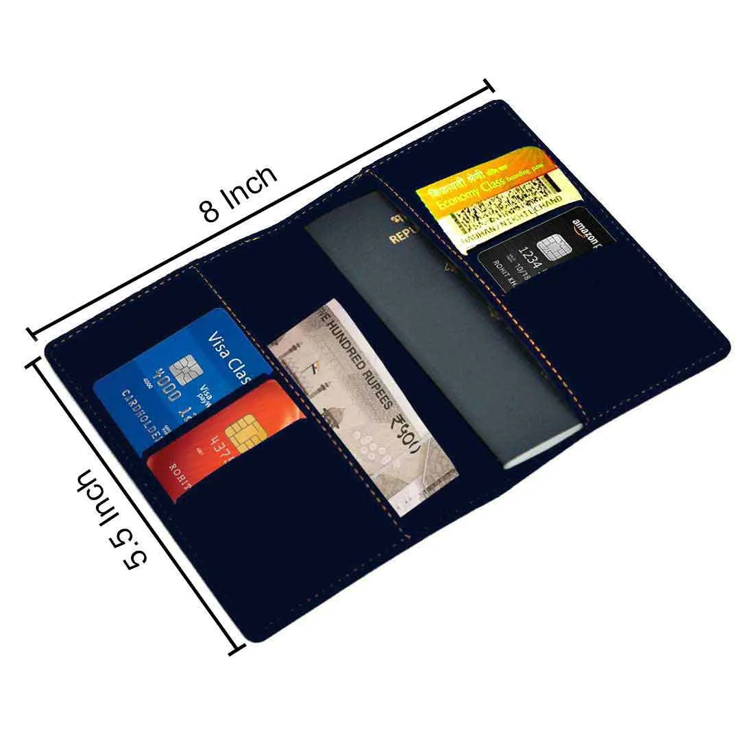 Personalised Passport Case PU Leather Custom Covers for Passports-Explore