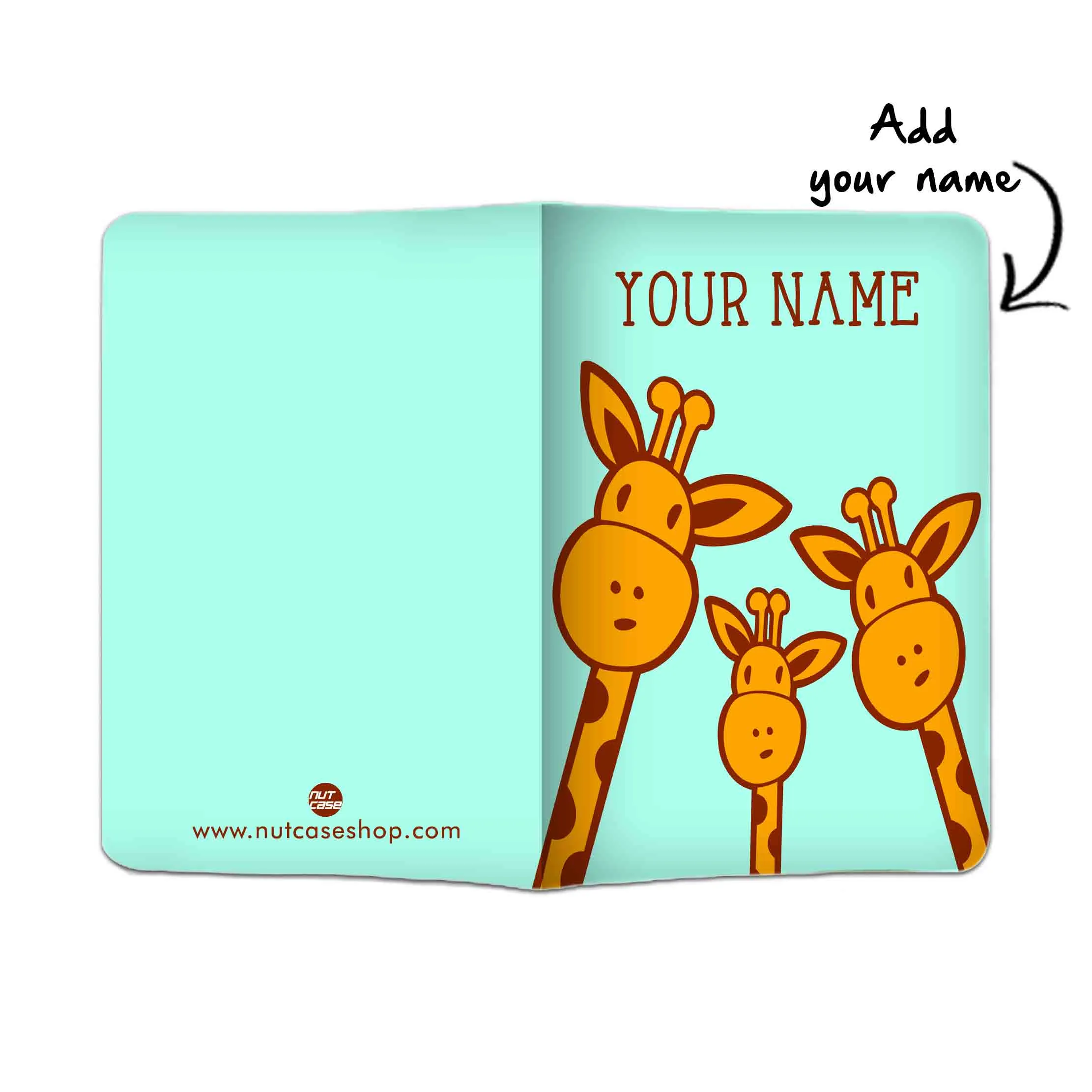 Personalised Passport Cover Suitcase Tag Set - Giraff