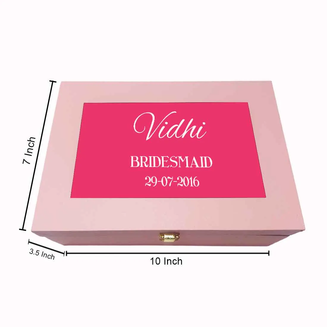 Personalized Brides Maid Boxes for Women Jewellery - Add Name