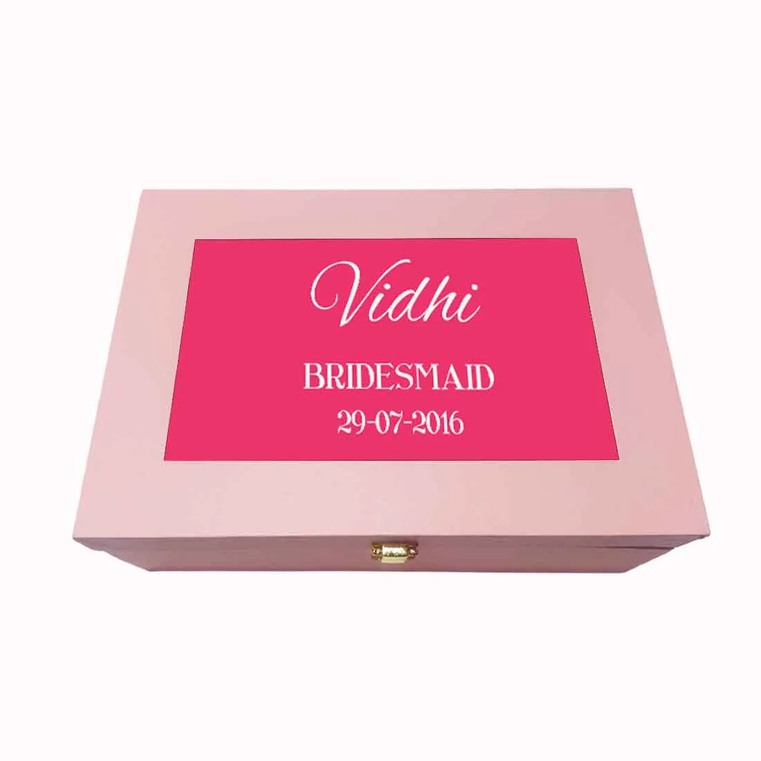 Personalized Brides Maid Boxes for Women Jewellery - Add Name