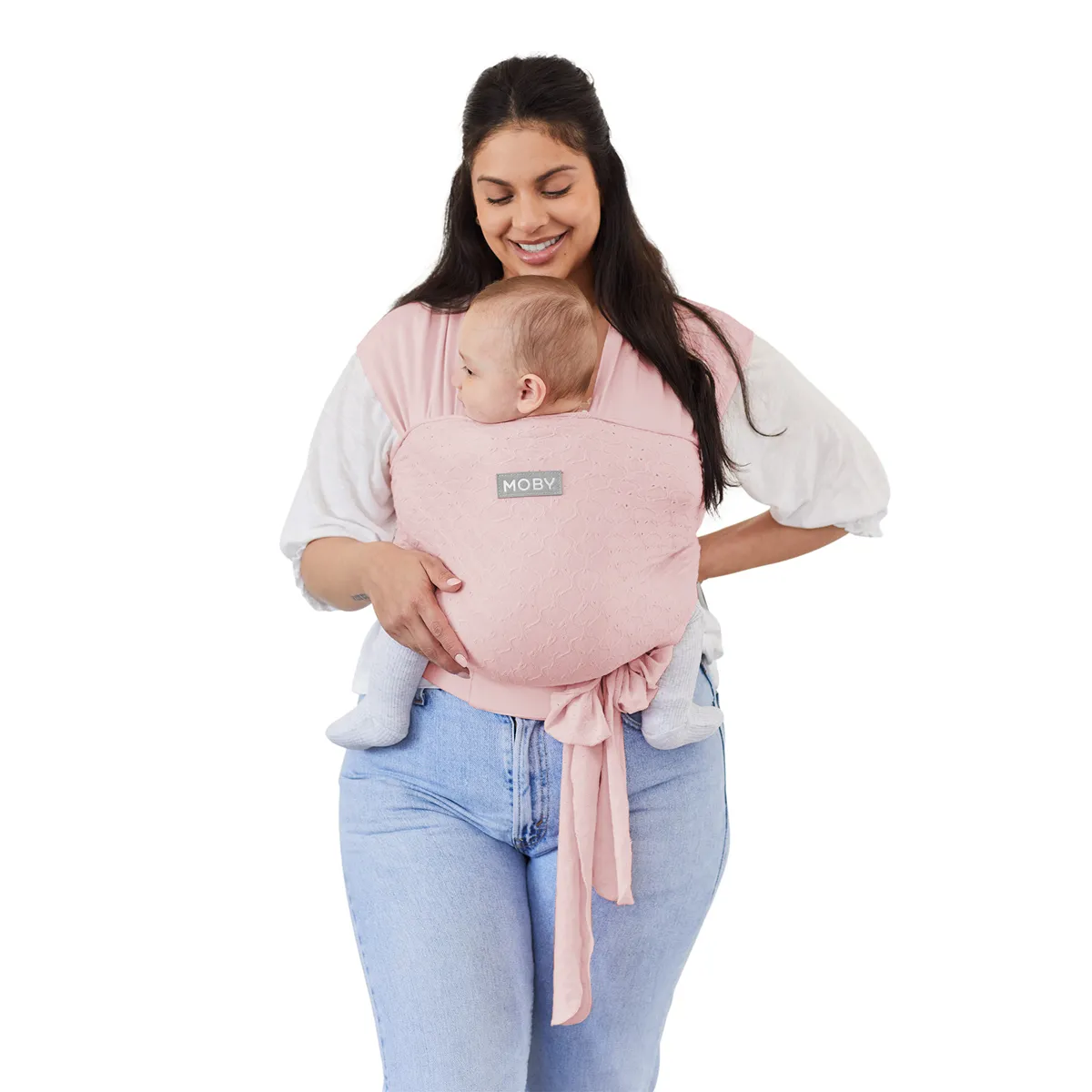 Petunia Pickle Bottom x MOBY Wraps - Rose Quartz Eyelet Bundle