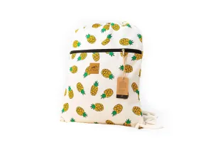 Pineapple Canvas Drawstring Backpack