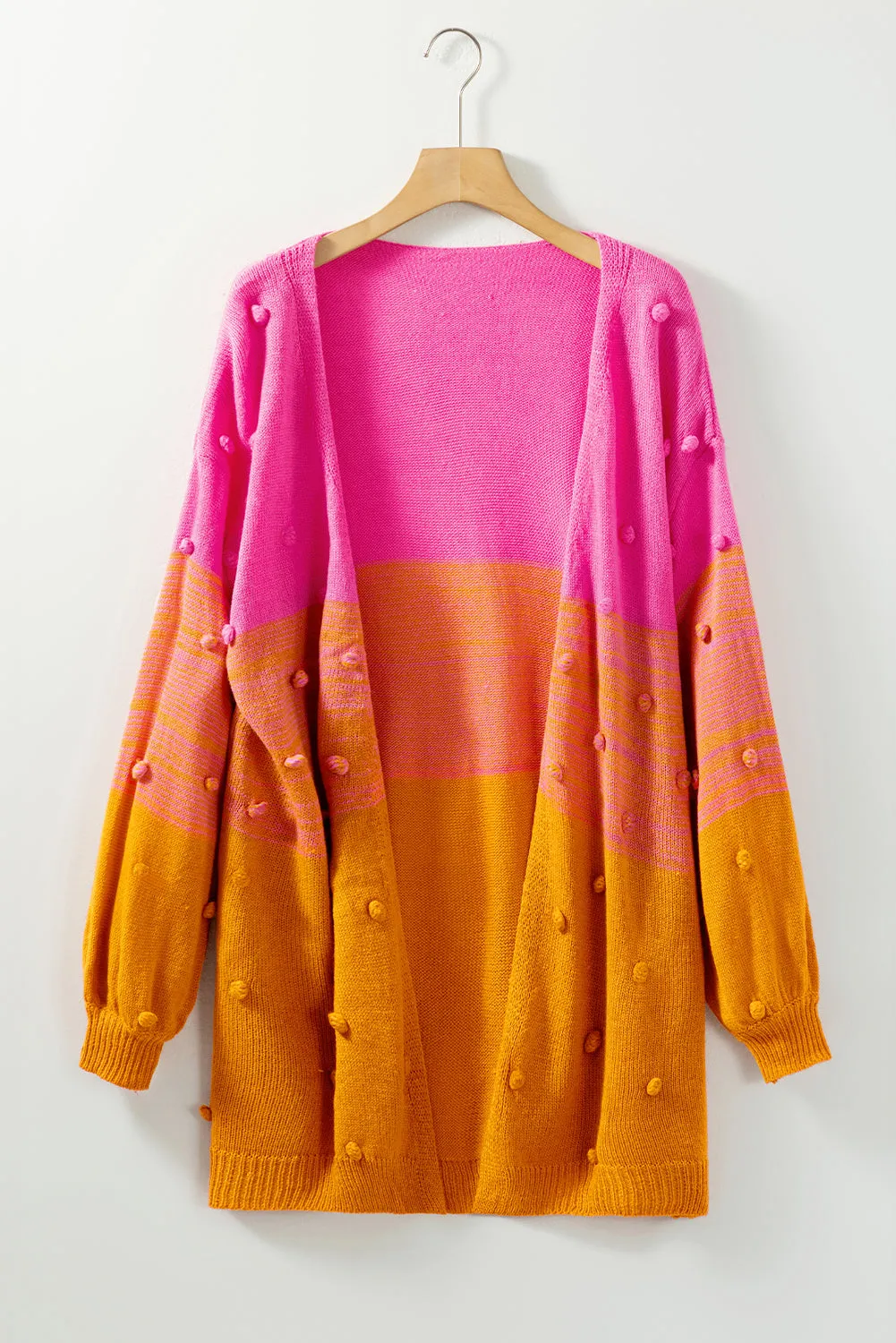 Pink and Orange Ombre Cardigan