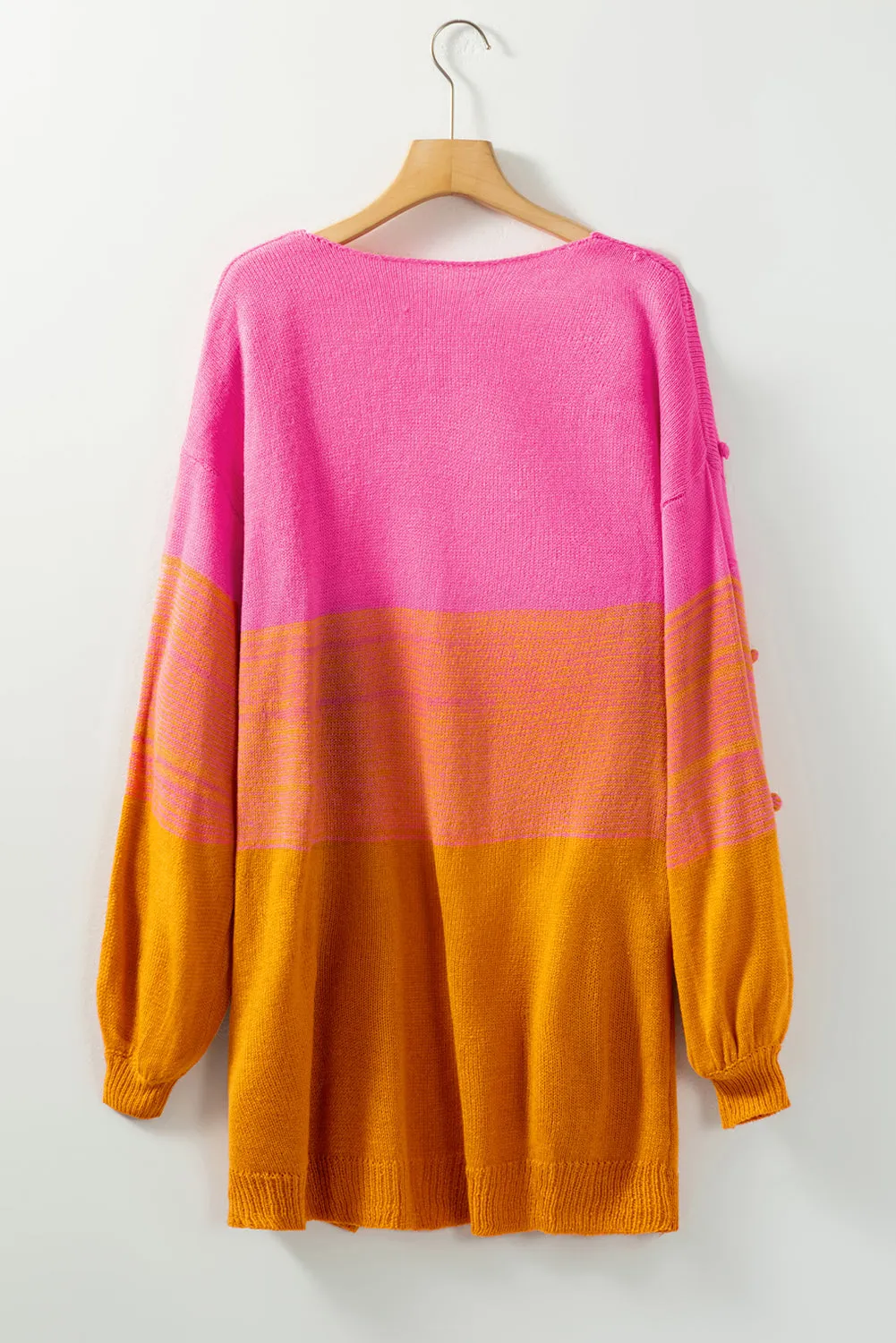 Pink and Orange Ombre Cardigan