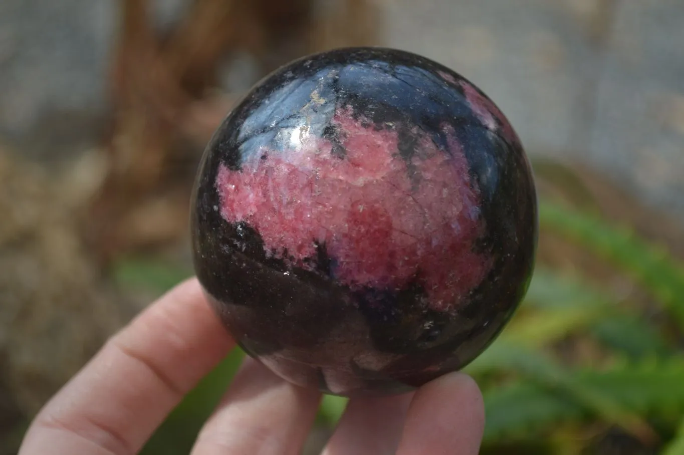 Polished Rhodonite Spheres  x 4 From Madagascar