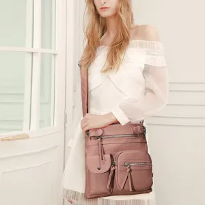 [PRE-SALE 7 DAYS] Multi-Pocket Soft PU Crossbody Bag