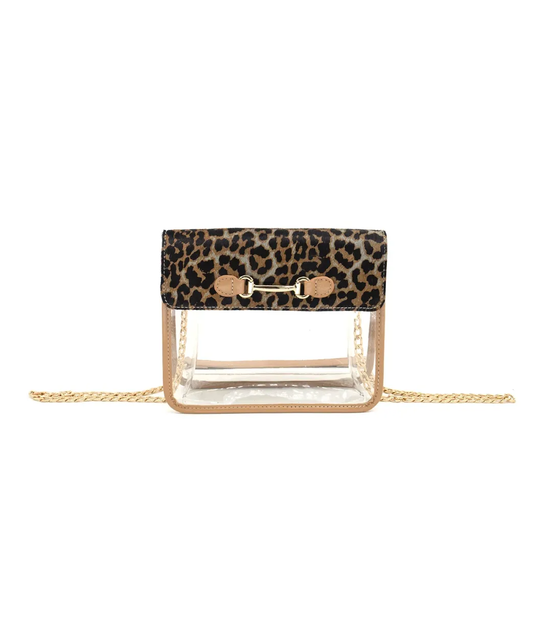 PREORDER!! Bag Check Clear Crossbody in Leopard