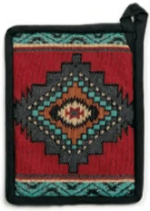 "Cortez" Western Jacquard Pot Holder- 7" x 9"