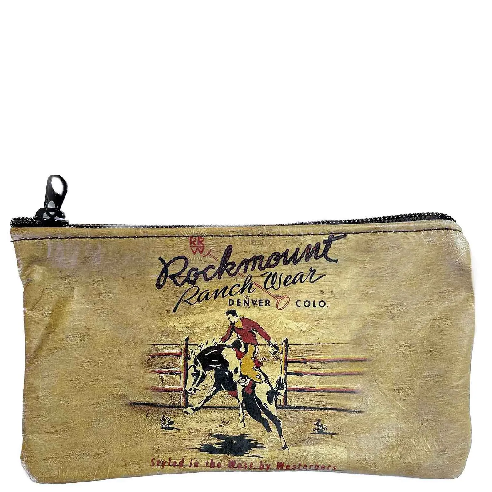 Rockmount Bronc Leather Western Cosmetic Purse