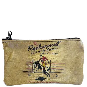 Rockmount Bronc Leather Western Cosmetic Purse