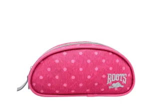 Roots Pinky Polka Dot Pencil Case