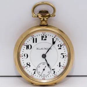 Scarce 1906 Hamilton GF Pocket Watch - 21 Jewel, Grade 942, Size 18s