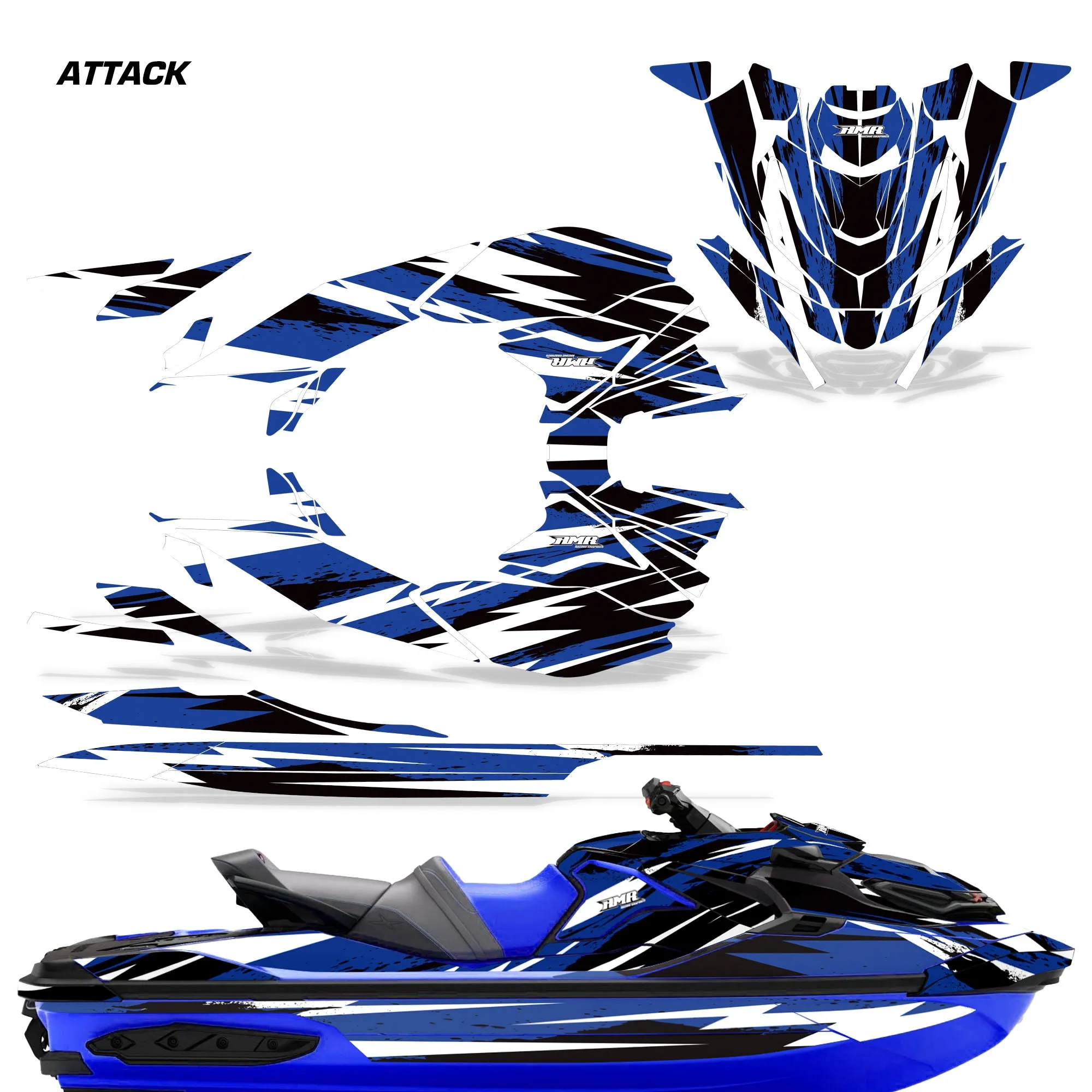 Sea Doo RXT-X-GTX 300 Watercraft Graphics (2019-2023)