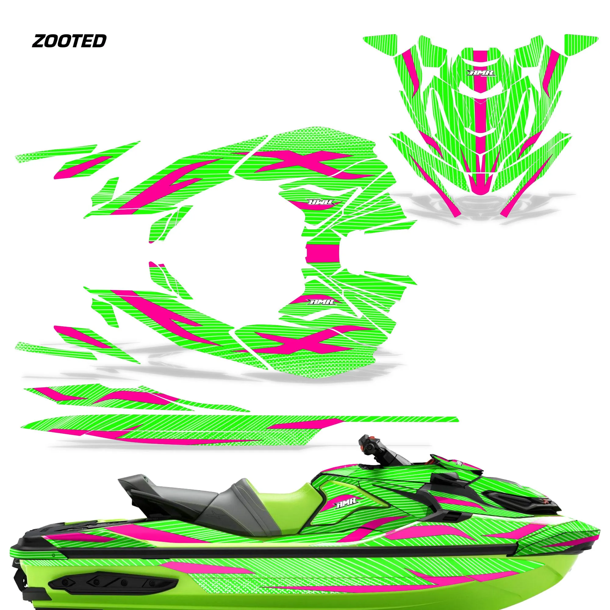 Sea Doo RXT-X-GTX 300 Watercraft Graphics (2019-2023)