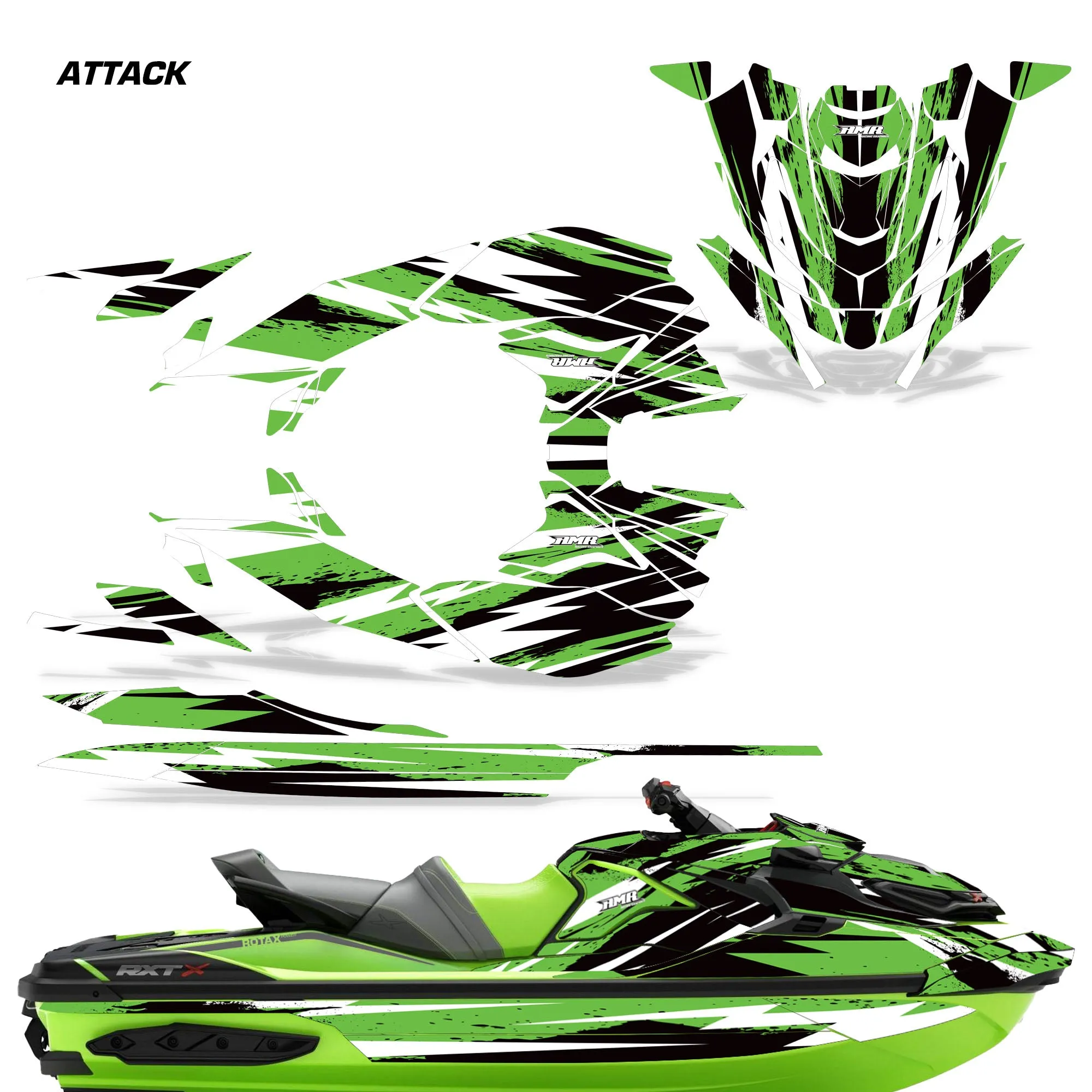 Sea Doo RXT-X-GTX 300 Watercraft Graphics (2019-2023)