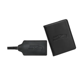 Seahawks Leather Bag Tag Set