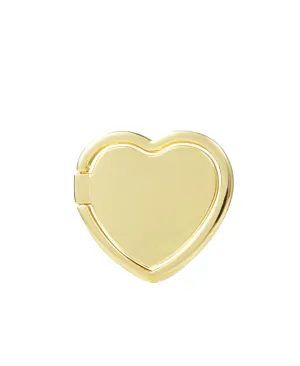 Shiny Gold Heart Ring Holder