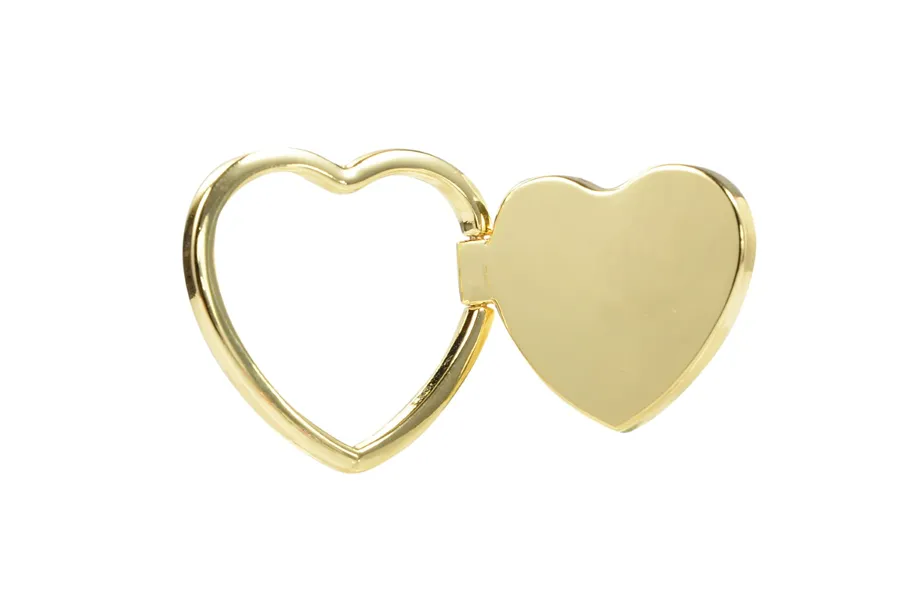 Shiny Gold Heart Ring Holder