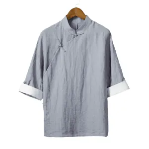 Short Sleeve Changshan Shirt